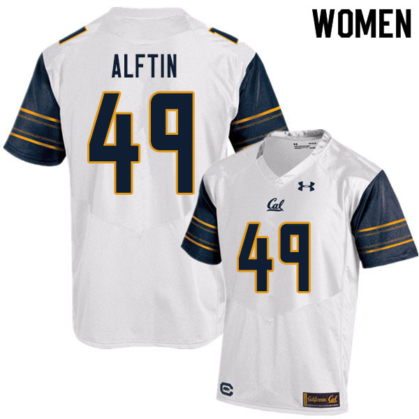 Women #49 Nick Alftin Cal Bears UA College Football Jerseys Sale-White